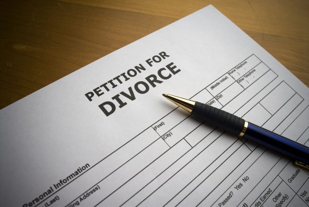 petition for divorce paperwork